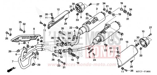SILENZIATORE DI SCARICO FMX6505 di 2005